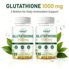 2Bottles L-Glutathione 1000mg – Antioxidant, Liver, Immune & Cell Health Support picture