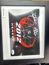 Kyle Busch Autographed 2012 Fan Club NASCAR 6x8 JSA COA picture