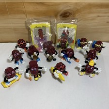 Vintage 1980s Original California Raisins Figures Lot Of 14 w/ 2 Sealed Bag picture