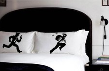 Cops and Robbers Police Pillow Case Set TC 220 Cotton Pillow Covers tag game picture