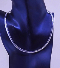 16”, 6mm, Vintage Italian milor sterling silver omega chain, bold 925 necklace picture