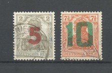 Poland POLOGNE 1919 issue Gniezno fi71- 72 used signed all set double Mk picture