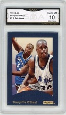 1995 SKYBOX E-XL  A CUT ABOVE SHAQUILLE O'NEAL #7 GMA 10 GEM MINT picture