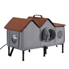 Uimoso Elevated Heated Cat Shelter with Insulated Design and Warming Pad picture