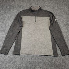Kuhl Ryzer 1/4 Zip Pullover Mens Size XXL Gray Long Sleeve Logo Stretch UPF 50 picture
