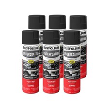 Rust-Oleum 248657-6PK Stops Rust Undercoating Spray, 15 Oz, Rubberized Black, 6 picture