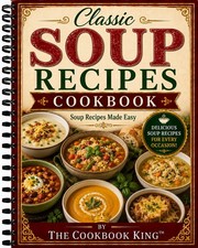 Cookbook Classic Soup Recipes Cookbook  + Vacation Certificate w/ cook book picture