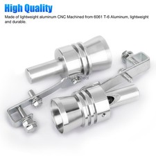 2pcs Universal Turbo Sound Exhaust Muffler Pipe Whistle Car Oversized Roar Maker picture