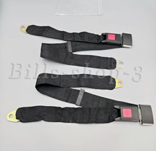 2PCS Universal 2 Point Seat Belt Adjustable Car Safety Belts CA US picture