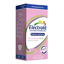 Electrolit Electrolyte Hydration Powder Drink Mix, Strawberry-Kiwi, 0.53 oz, 6 C picture