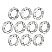 10pcs Deep Groove Ball Bearing 6802ZZ Double Shield 15mmx24mmx5mm Chrome Steel picture