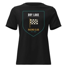 Dry Lake Racing Club Hot Rod Drag Racing T Shirt Vintage Classic Car Tee Men's picture