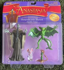 Vintage 1997 Anastasia Rasputin and Bartok Action Figure Galoob New NIB picture