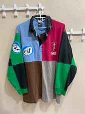 Harlequins 2001/02 Home Rugby Union Shirt Long Sleeve Vintage Kooga Size L #14 picture