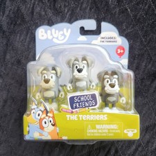 Bluey The Terriers 3 Pack School Friends Jo Dan Adam Figure Triplets Scottish picture