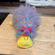Webkinz Ganz Rainbow Platypus Plush Stuffed Animal Pink Blue Yellow Bow W Logo picture