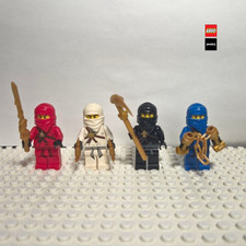 LEGO Ninjago Pilot Kai Zane Cole Jay Minifigure Lot 2011 Golden Weapons picture