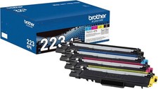 Brother TN223 4PK Genuine Toner Cartridges Black Cyan Magenta Yellow picture