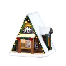 Lemax Vail Village Lift Ticket Booth With Warm Lights 64682 picture