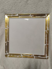 Bernardaud Limoges Fusion Feuille d'Or Square Dinner Plate 10.25