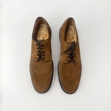 Church’s Custom Grade Brown Suede Derby Shoes Size 11 Made in England picture