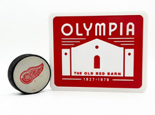 Detroit Red Wings Olympia Stadium Sign The Old Red Barn Wall Desk Shelf Art picture