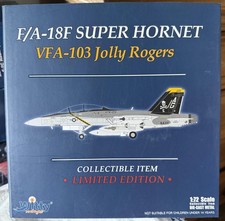 Used with issues and display stand 1-72 Witty Wings F-18F VFA-103 Jolly Rogers picture