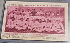 1906 CHICAGO WHITE SOX POSTCARD AMERICAN LEAGUE CHAMPIONS TINTED RED picture