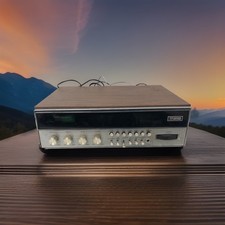 🍊Vintage 1970s Sylvania FM/AM Stereo Receiver Wood Grain | Model CR-2742 WORKS picture