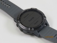 Garmin Fenix 6 Pro Solar 47mm GPS Multisport Watch Black Slate Gray Band - AC63 picture