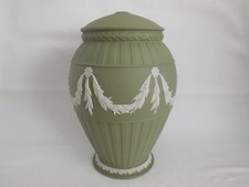 LARGE Wedgwood Sage Green Jasperware Lamp Base picture