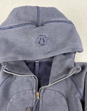 Lululemon Scuba Performance Sweatshirt Sz Large Blue Zip Hoodie  picture