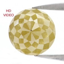 2.57 CT Natural Loose Round Shape Diamond 8.00 MM Yellow Color Diamond QN588 picture