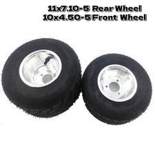 5inch Go Kart Dirt bike Wheel Rim & Tire Front Rear Durable 10X4.50-5 11x7.10-5 picture