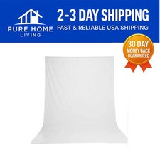 5X7ft Solid White Chromakey Photography Backdrop for Engagement Shoots picture
