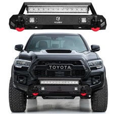 Vijay For 2016-2023 Toyota Tacoma Stubby Front Bumper with Winch Plate&LED Light picture