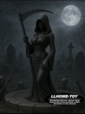 16CM tall Lady Reaper Resin 3D Print Model Unpained Unassembled GK Figure picture
