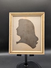 Vintage Silhouette Portrait Framed Woman Profile Wall Art picture