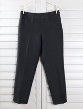 TALBOTS NWT $119 Black Sheen Silk Blend Fully Lined Dress Pants Size 4 Petite picture