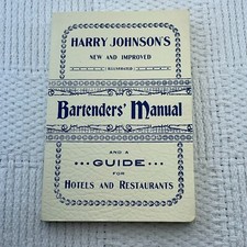 Harry Johnson’s Bartender’s Manual and Guide For Hotels & Restaurants 1900/2008 picture