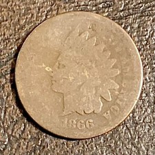 1866 Indian Head Cent cd picture