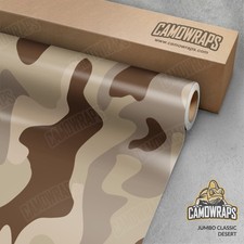 Jumbo Classic Desert Camo Vinyl Wrap | Durable Cast Decal Film picture