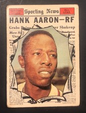 1961 TOPPS HANK AARON ALL STAR # 577 ATLANTA BRAVES. HOF.  picture