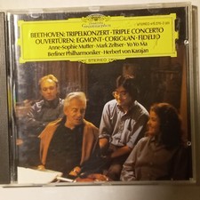Beethoven- Triple Concerto- Mutter Zeltser Ma Karajan Berliner DG CD NM/M picture