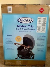 Graco Modes TRIO  3-in-1 Travel System Gray Black w/ Car Seat & Stroller picture