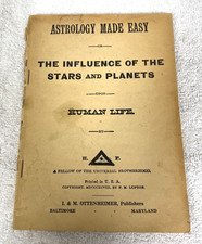 Antique 1898 Astrology Made Easy Influence Stars Planets Book As Found picture