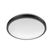 LED Flush Mount Ceiling Light 10 in. Matte Black Round Dimmable 4000K Daylight picture