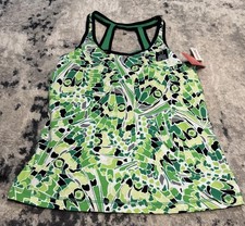 xersion performance Wear Tank Green Built In Bra Sz Large New picture