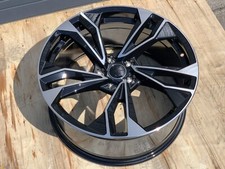 20X9 5x112 Black Machined Rim Wheel Fits Audi A4 A5 Q5 Q7 S4 S5 RS5 SQ5**1 wheel picture