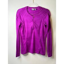Athleta Pacifica Illume UPF Fitted Top Purple Outdoor Hiking Beach Surf Medium picture